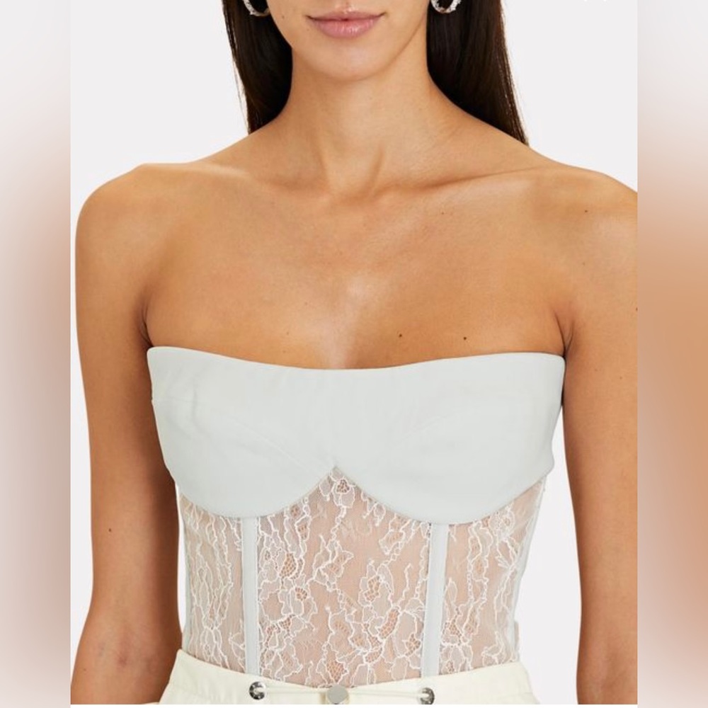 ROZIE CORSETS Women’s white/cream Corded Lace Corset Top